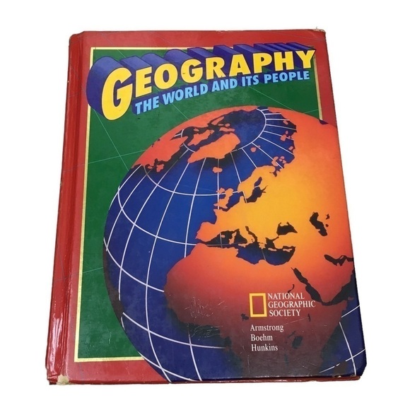 VINTAGE 1998 Geography Book The World and Its People National Geographic Society - Picture 1 of 14